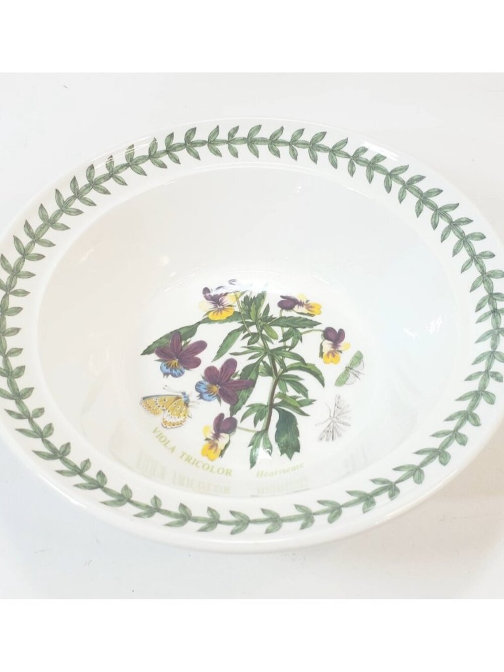 Vtg 1972 Portmeirion Botanic Garden Viola Tricolor Chamaedrys Soup Cereal Bowl